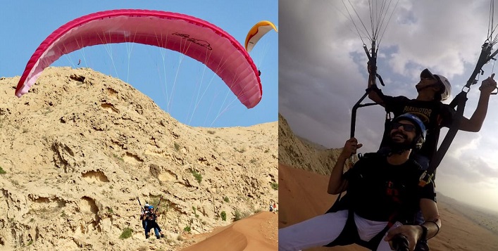 Paragliding tandem flight